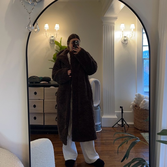 Long brown teddy jacket - Picture 2 of 7